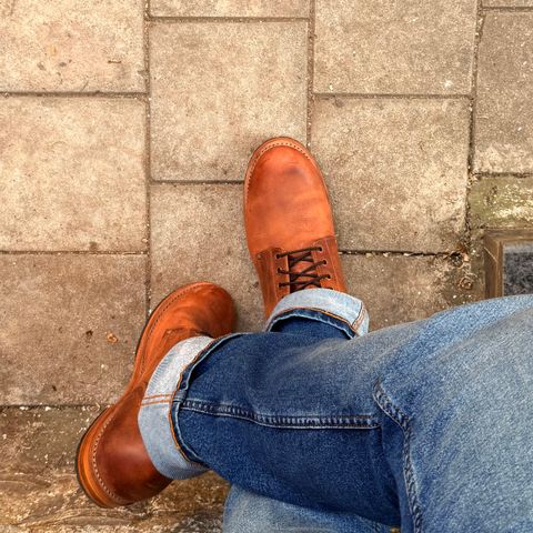 Craft & Glory Service Boot in Full Grain Waxed Water Buffalo