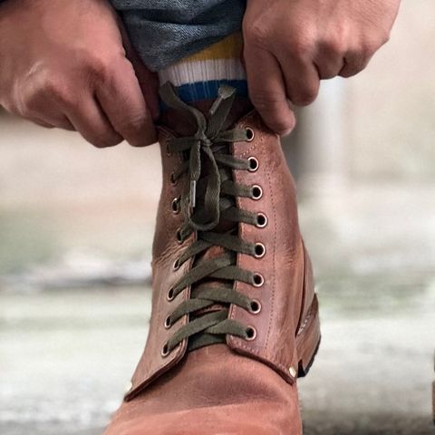 Craft & Glory Service Boot in Full Grain Waxed Water Buffalo