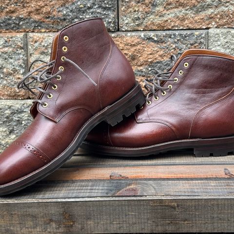 Grant Stone Garrison Boot in C.F. Stead Crimson Kudu