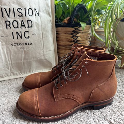 Viberg Service Boot in C.F. Stead Nutmeg Waxed Kudu