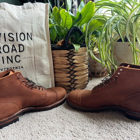 Viberg Service Boot in C.F. Stead Nutmeg Waxed Kudu