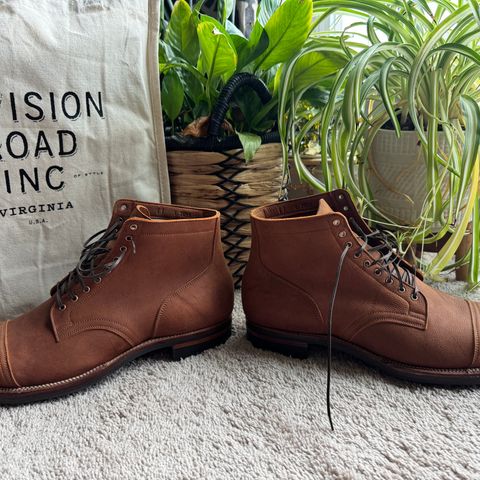 Viberg Service Boot in C.F. Stead Nutmeg Waxed Kudu