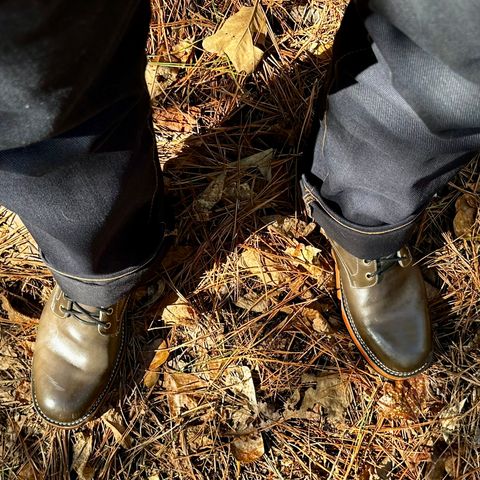 BLKBRD Rudiger Service Boot in Maryam Salvia Horsebutt