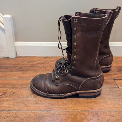 View photo of Nicks Lace Up Heritage in Horween British Tan Chromexcel