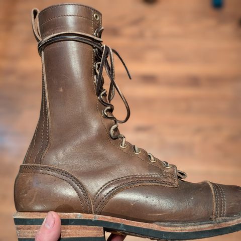 View photo of Nicks Lace Up Heritage in Horween British Tan Chromexcel