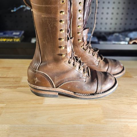 View photo of Nicks Lace Up Heritage in Horween British Tan Chromexcel