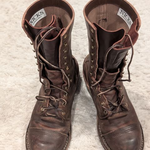 View photo of Nicks Lace Up Heritage in Horween British Tan Chromexcel