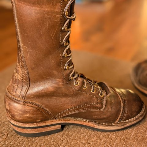 View photo of Nicks Lace Up Heritage in Horween British Tan Chromexcel