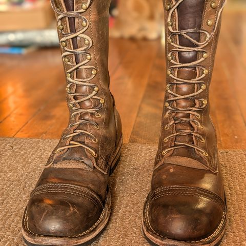 View photo of Nicks Lace Up Heritage in Horween British Tan Chromexcel