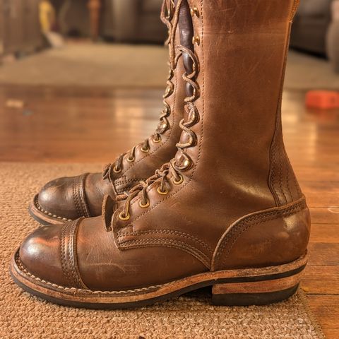 View photo of Nicks Lace Up Heritage in Horween British Tan Chromexcel