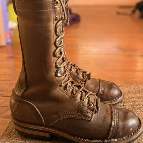 View photo of Nicks Lace Up Heritage in Horween British Tan Chromexcel