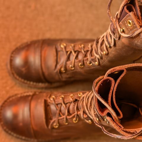 View photo of Nicks Lace Up Heritage in Horween British Tan Chromexcel