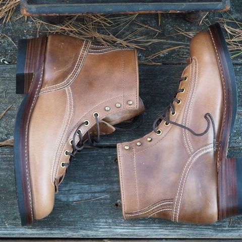 John Lofgren Donkey Puncher Boots in Horween Natural Chromexcel