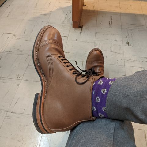 White's Stevens (Dress Cap) in Horween Natural Chromexcel