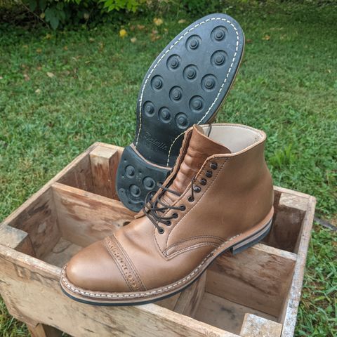 White's Stevens (Dress Cap) in Horween Natural Chromexcel