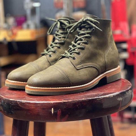Thursday Captain in Dark Olive WeatherSafe Suede