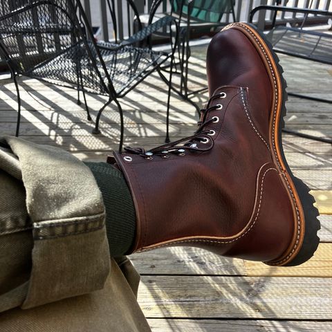 Red Wing 4585 Heritage Logger in S.B. Foot Briar Oil Slick