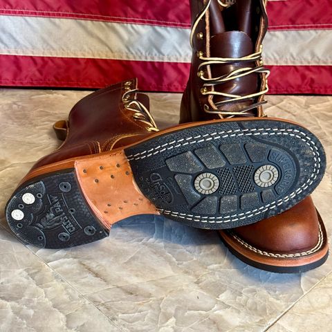 Nicks Lace Up Heritage in Wickett & Craig Buck Brown Double Stuffed