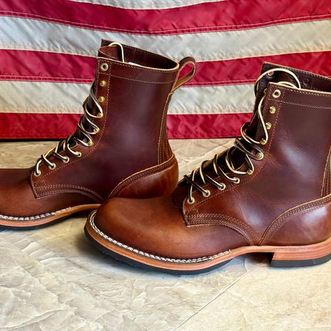 Nicks Lace Up Heritage in Wickett & Craig Buck Brown Double Stuffed