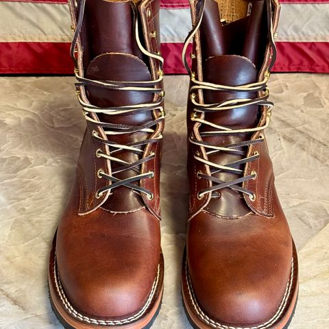 Nicks Lace Up Heritage in Wickett & Craig Buck Brown Double Stuffed