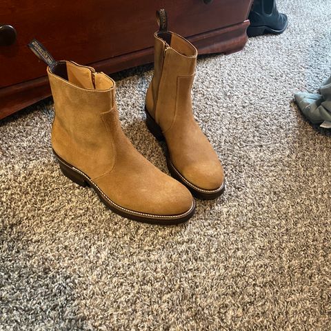 Rolling Dub Trio Gleaners Zip in Horween Natural Chromexcel Roughout