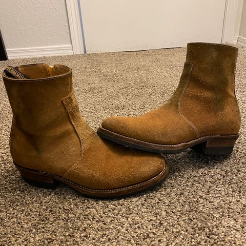 Rolling Dub Trio Gleaners Zip in Horween Natural Chromexcel Roughout