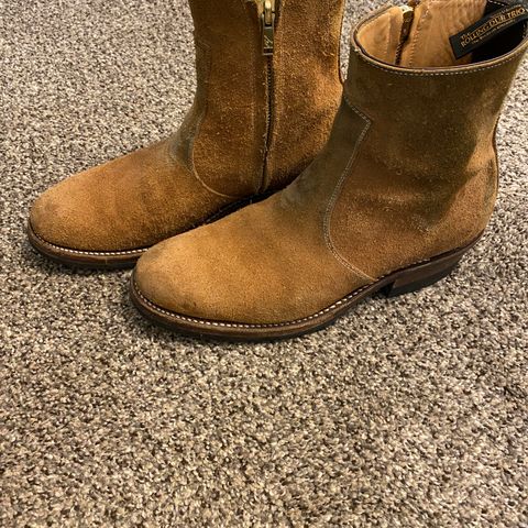 Rolling Dub Trio Gleaners Zip in Horween Natural Chromexcel Roughout