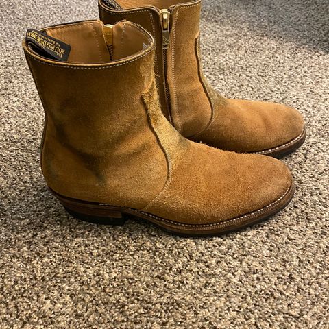 Rolling Dub Trio Gleaners Zip in Horween Natural Chromexcel Roughout