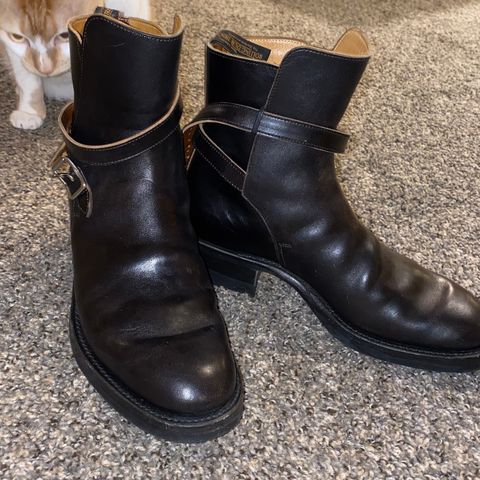 Rolling Dub Trio Griffin Jodhpur in Hand Dyed Black Italian Horsebutt