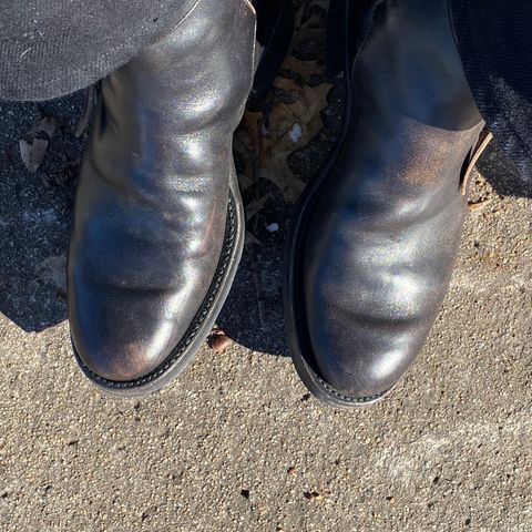 Rolling Dub Trio Griffin Jodhpur in Hand Dyed Black Italian Horsebutt