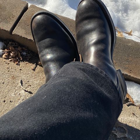 Rolling Dub Trio Griffin Jodhpur in Hand Dyed Black Italian Horsebutt