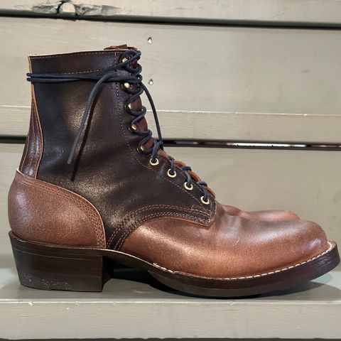 Frank's Wilshire in Horween Natural Waxed Flesh & Horween Brown Waxed Flesh