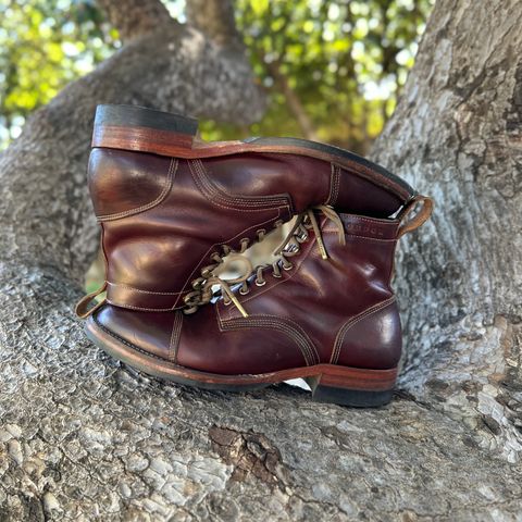 Bordon Tukano Boots in Wickett & Craig Chestnut Oiled Latigo
