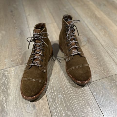 Truman Cap Toe Boot in Dark Coyote Roughout
