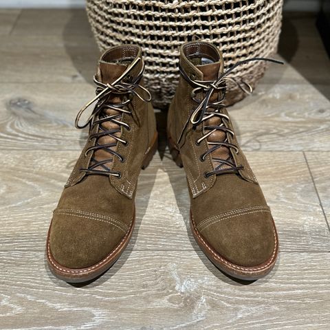 Truman Cap Toe Boot in Dark Coyote Roughout