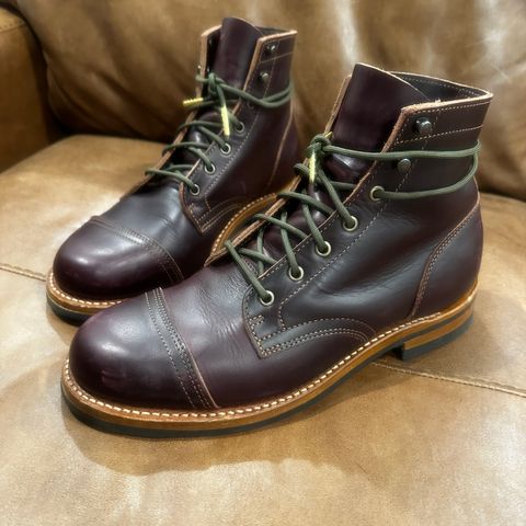 Truman Cap Toe Boot in Blood Ox Double Shot
