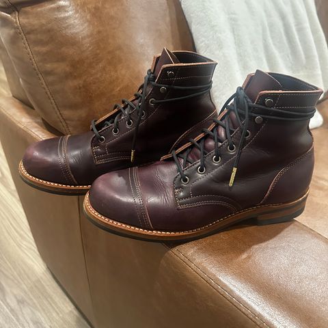 Truman Cap Toe Boot in Blood Ox Double Shot