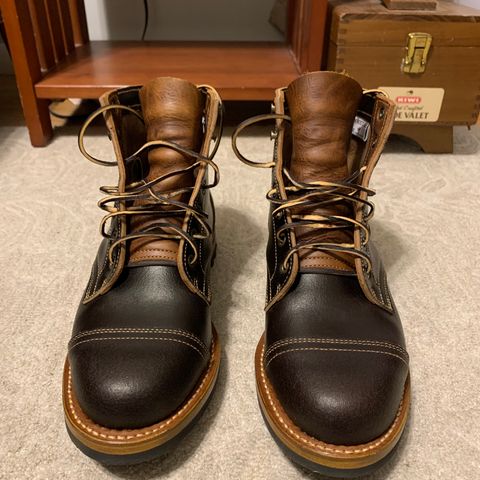 Truman Cap Toe Boot in Horween Java Waxed Flesh