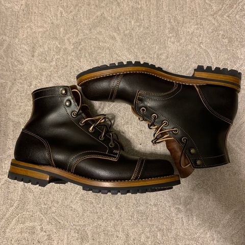 Truman Cap Toe Boot in Horween Java Waxed Flesh