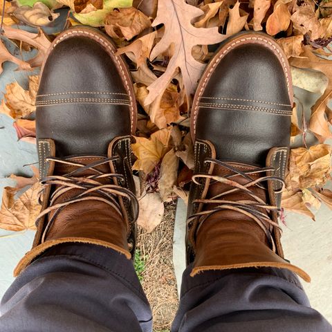 Truman Cap Toe Boot in Horween Java Waxed Flesh