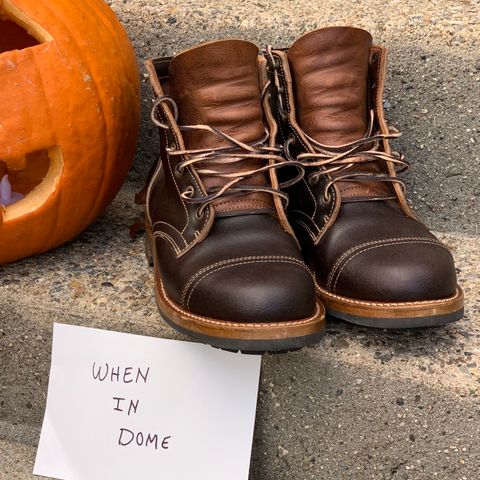 Truman Cap Toe Boot in Horween Java Waxed Flesh