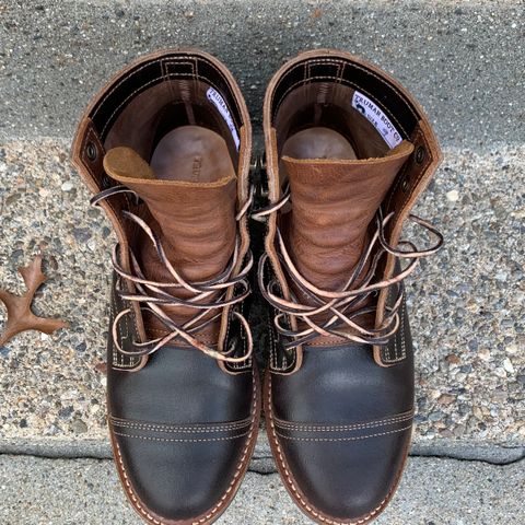 Truman Cap Toe Boot in Horween Java Waxed Flesh