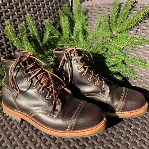 Truman Cap Toe Boot in Horween Java Waxed Flesh