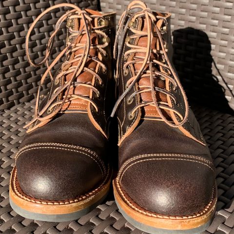 Truman Cap Toe Boot in Horween Java Waxed Flesh