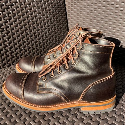 Truman Cap Toe Boot in Horween Java Waxed Flesh