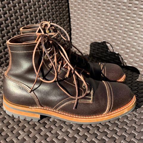 Truman Cap Toe Boot in Horween Java Waxed Flesh