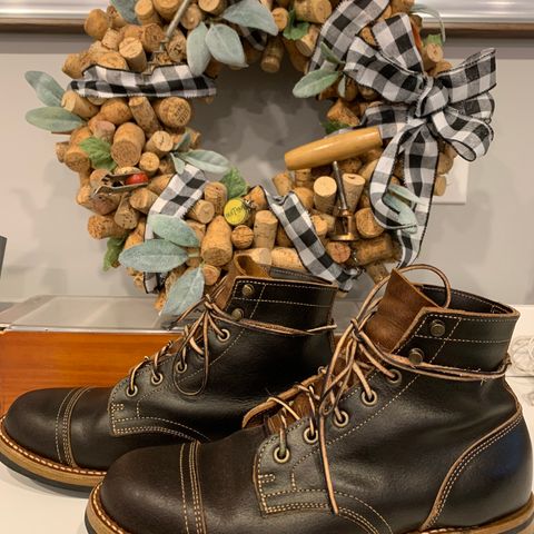 Truman Cap Toe Boot in Horween Java Waxed Flesh