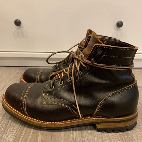 Truman Cap Toe Boot in Horween Java Waxed Flesh