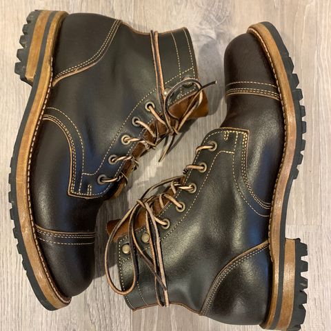 Truman Cap Toe Boot in Horween Java Waxed Flesh