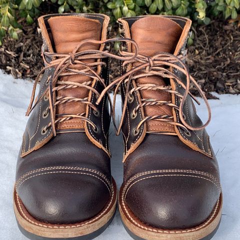 Truman Cap Toe Boot in Horween Java Waxed Flesh